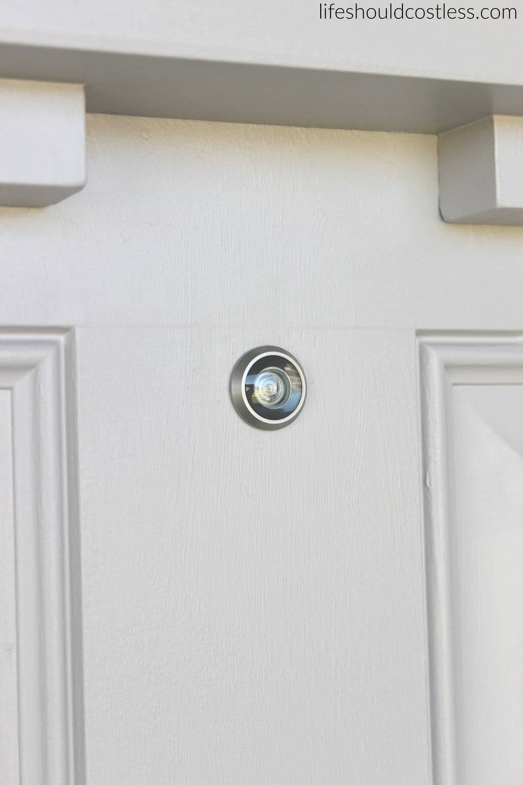 DIY How To Install A Peep Hole In Your Front Door Life Should Cost Less