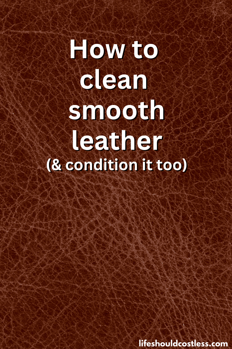 How to clean smooth leather (and condition it too) Life Should Cost Less