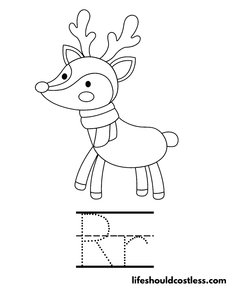Baby Rudolph The Red Nosed Reindeer Coloring Pages