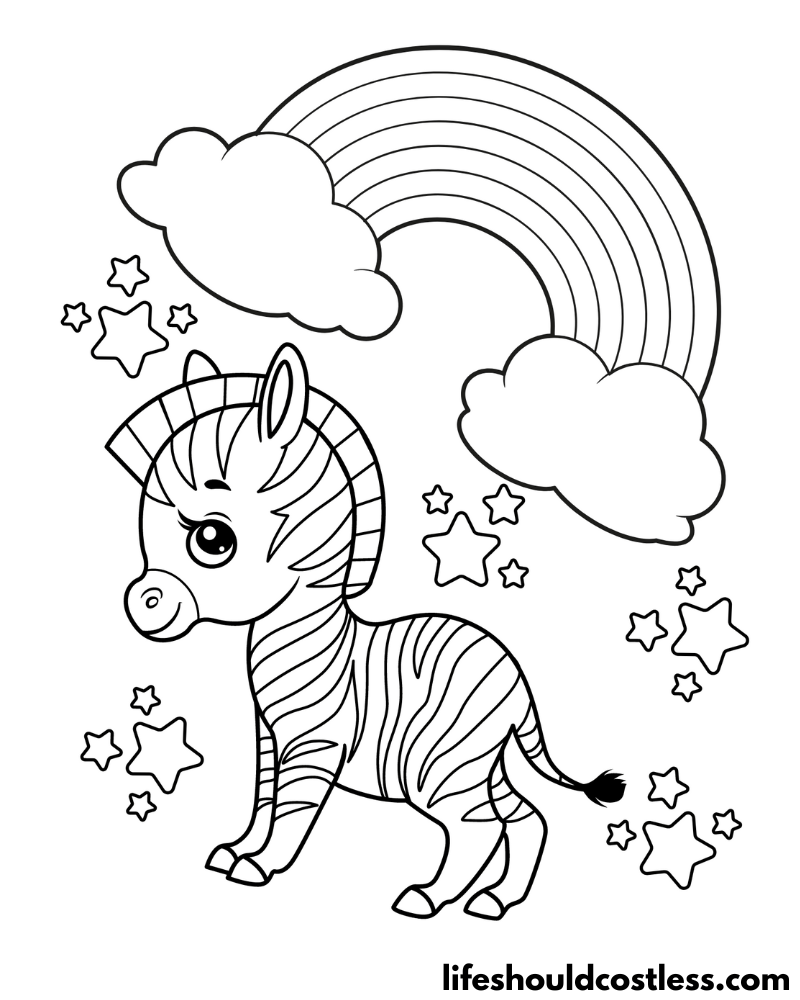 Coloring Pages Of Baby Zebras