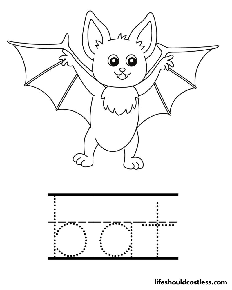 Bat Coloring Pages (free PDF prints) - Life Should Cost Less