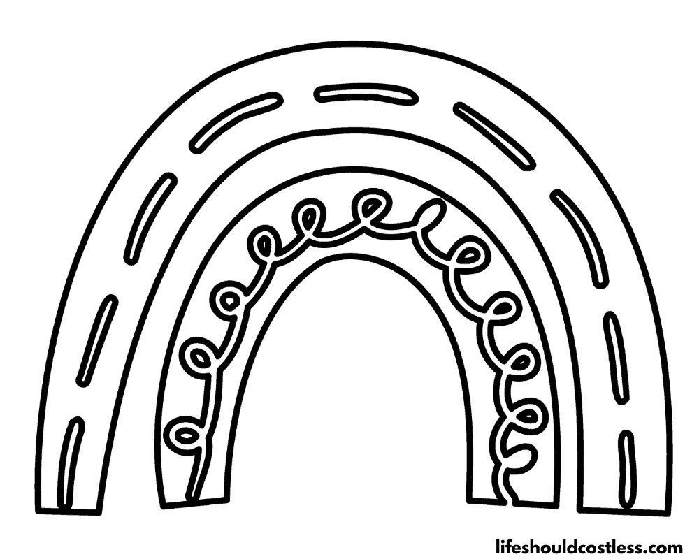 Rainbow Coloring Pages (free PDF prints) - Life Should Cost Less