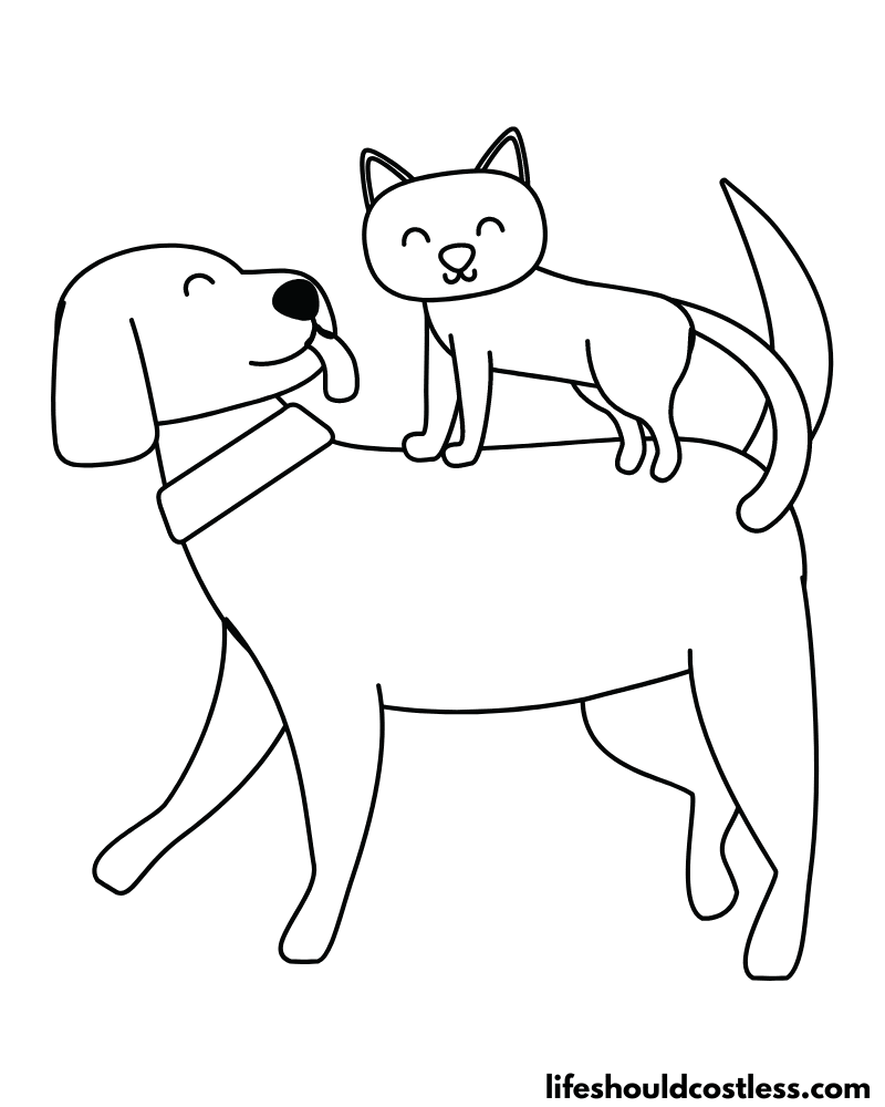 Cat Coloring Pages (free PDF prints) Life Should Cost Less