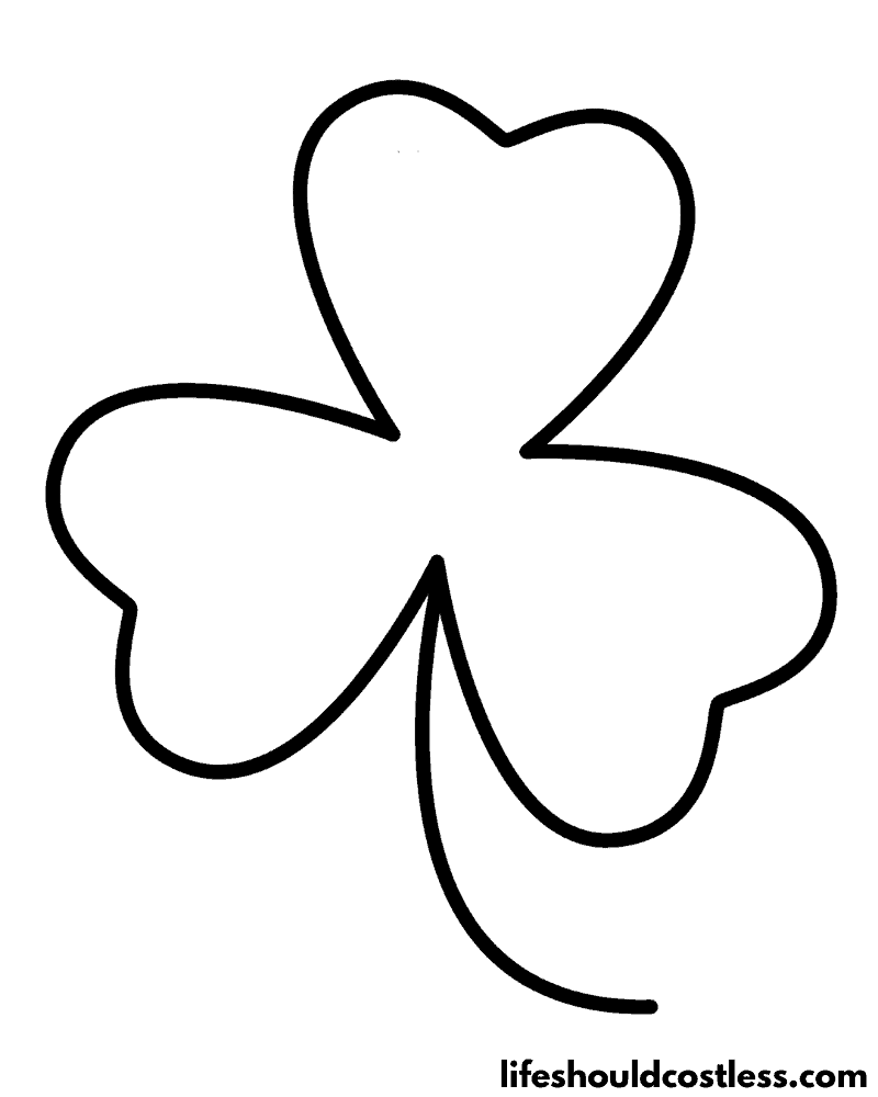 Clover Coloring Pages (free printable PDF templates) Life Should Cost