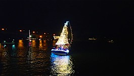 Christmas light parade 