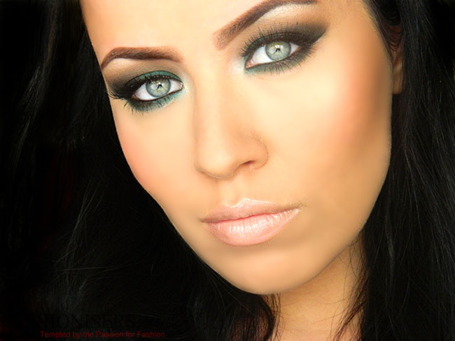 Ash brown hair has green, blue, and purple undertones. Makeup tips for blue, brown and green eyes - LifeStuffs