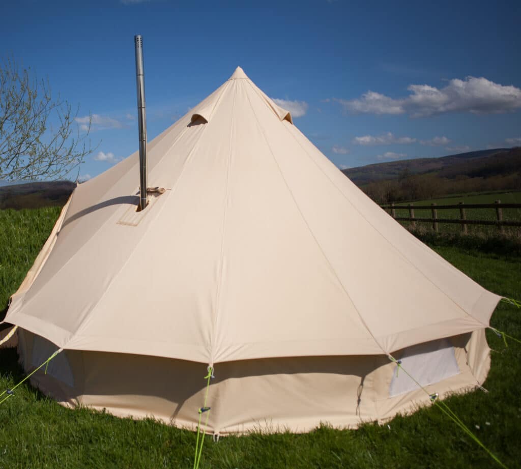 4M Fire Retardant Bell Tent with Stove Hole Life Under Canvas