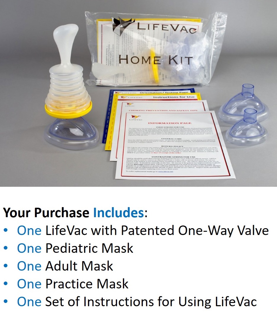 LifeVac Home Kit LifeVac Canada Choking First Aid Device