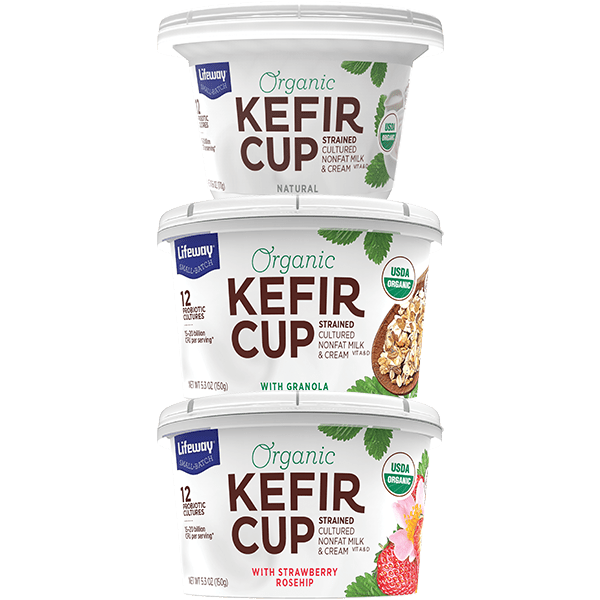 Kefir Cup Stacked Lifeway Kefir