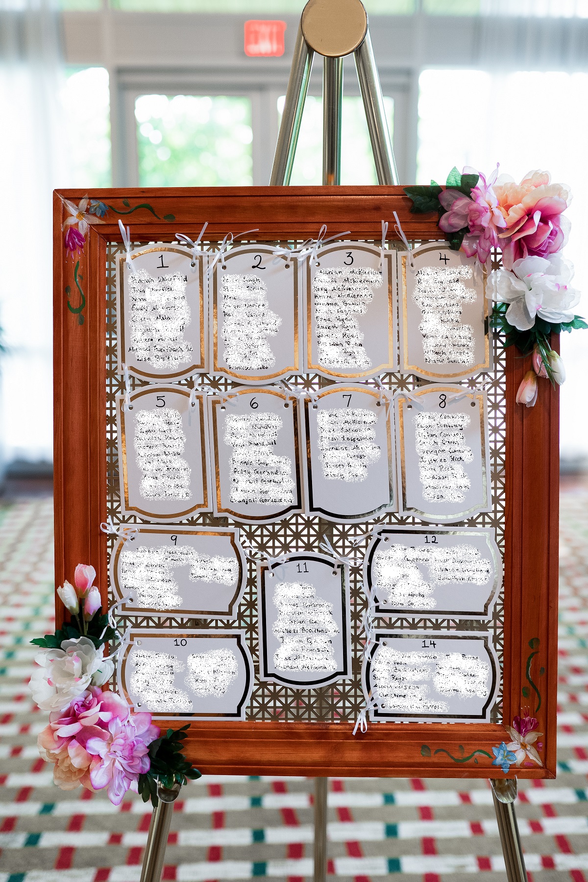DIY Wedding Table Assignment Board for the Crafty Bride Life with Becks