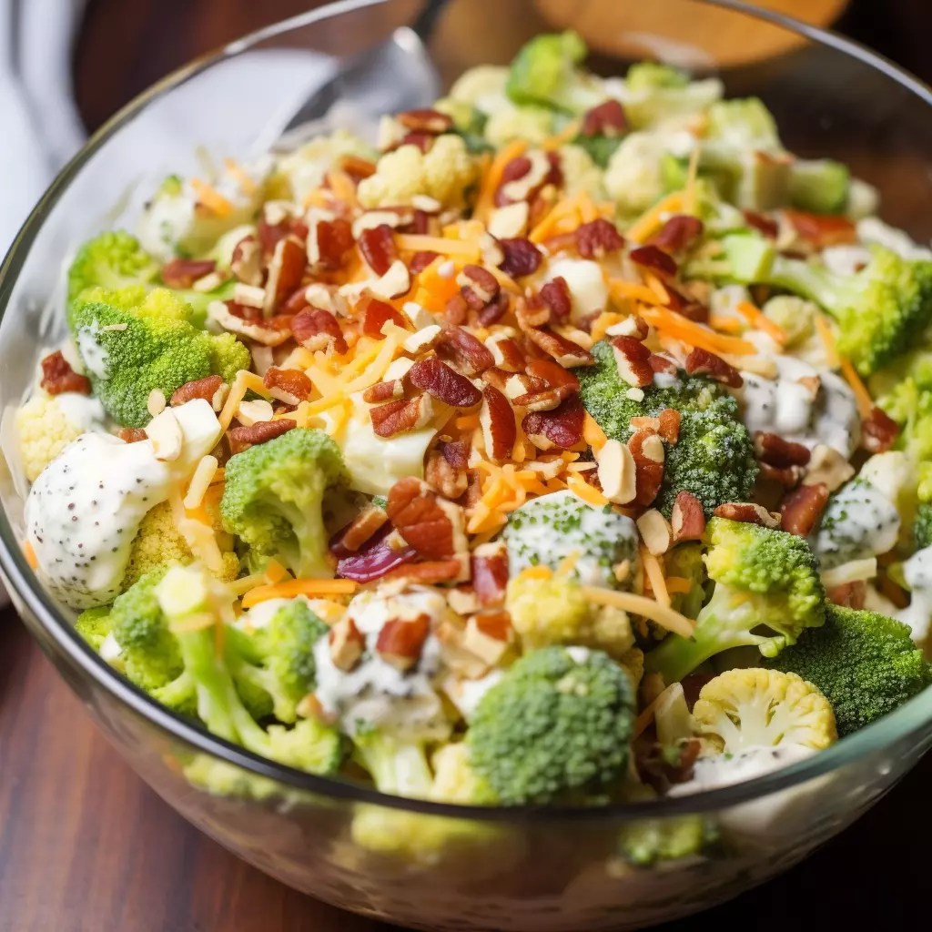Broccoli Cauliflower Salad