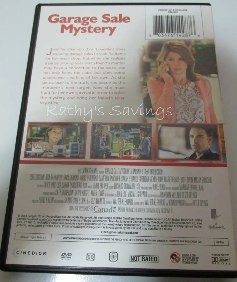Garage Sale Mystery DVD Review Life With Kathy