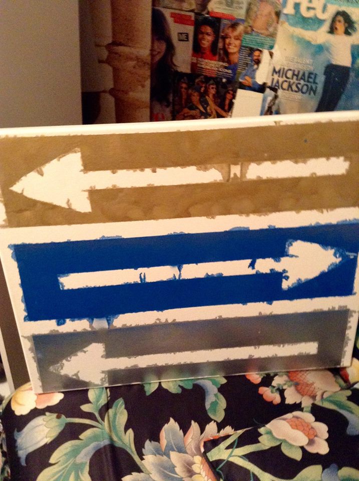 Spray Paint + Tape = Super Cute Craft lifewithlilred