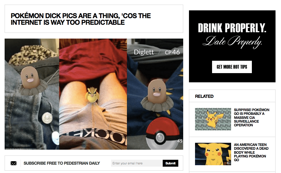 Here Are All The Insanely Weird News Headlines That 'Pokemon Go' Has
