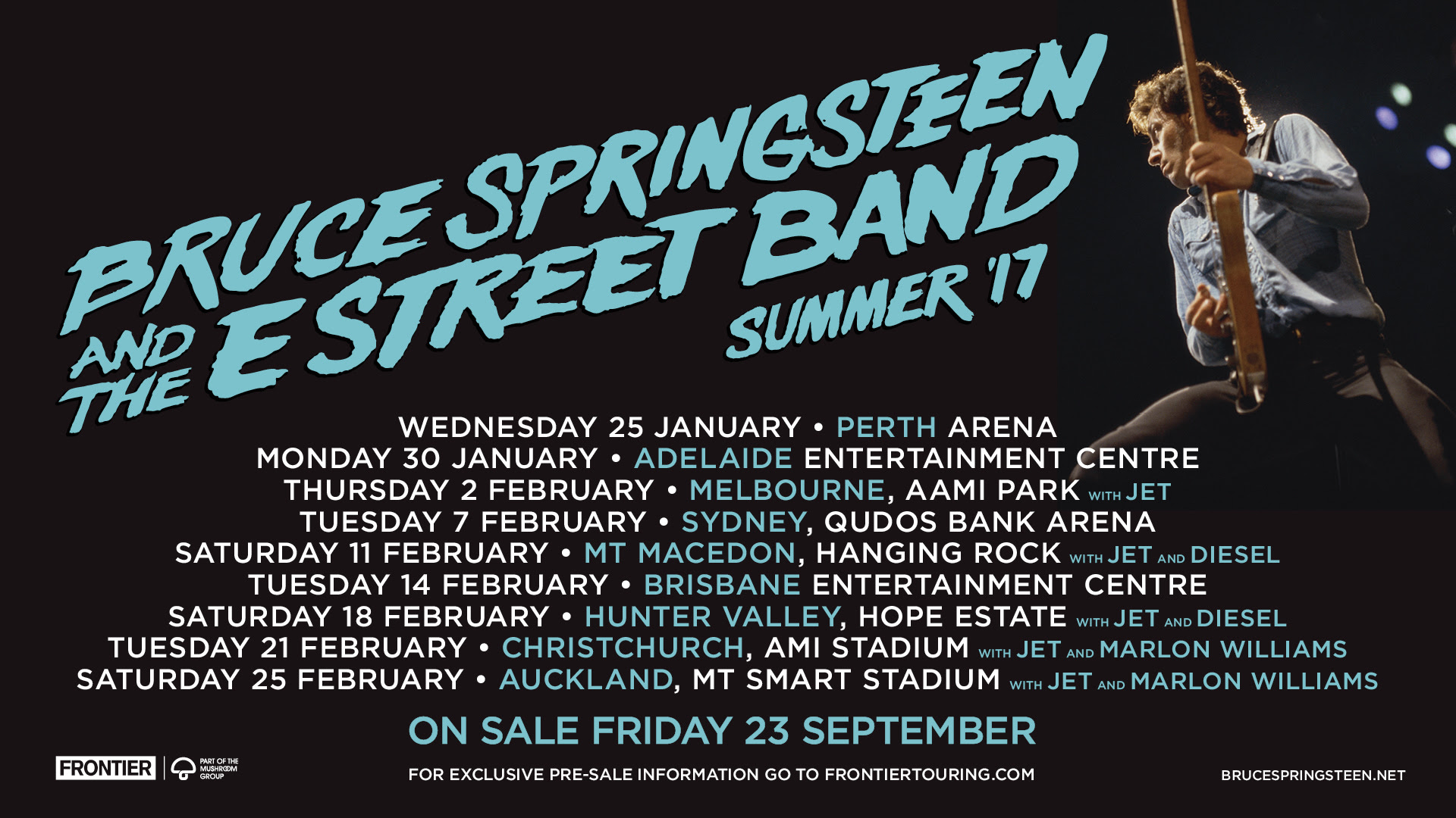 Bruce Springsteen & The E Street Band Are Touring Australia In 2017