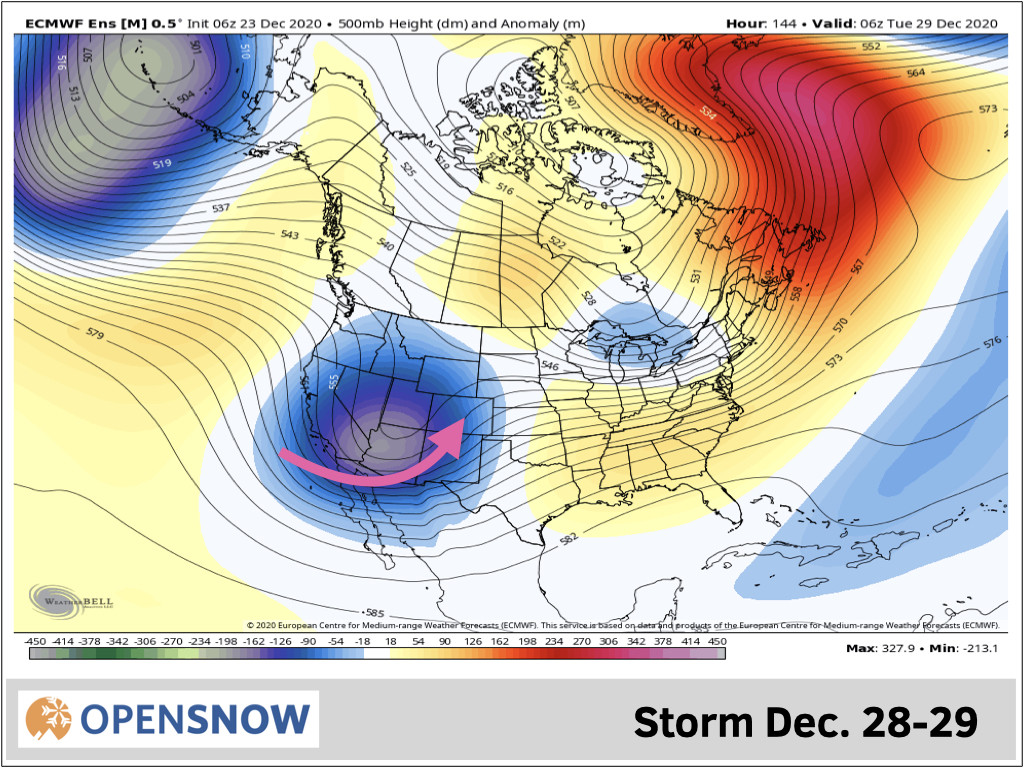 Next storm Dec. 2830 timeframe New Mexico Daily Snow Forecast OpenSnow