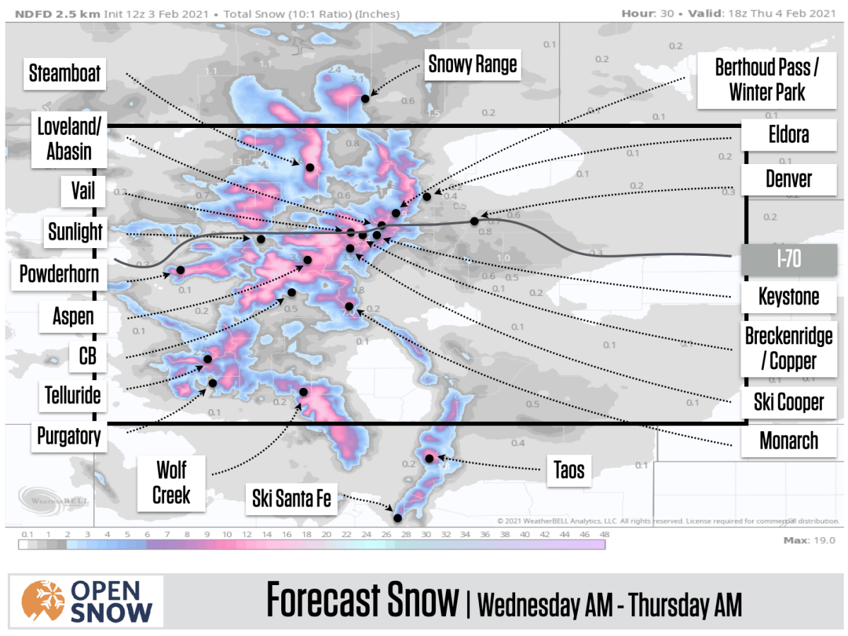 DEEP Days Ahead Breckenridge Daily Snow Snow Forecast & Ski Report