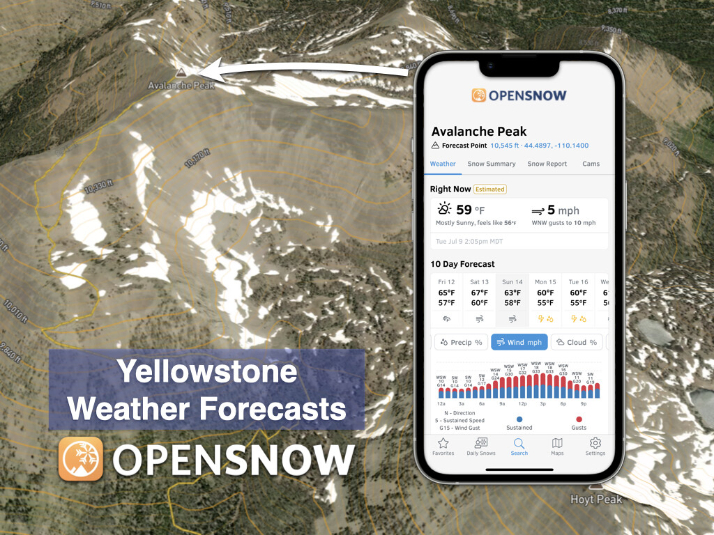 Yellowstone Weather Forecasts OpenSnow