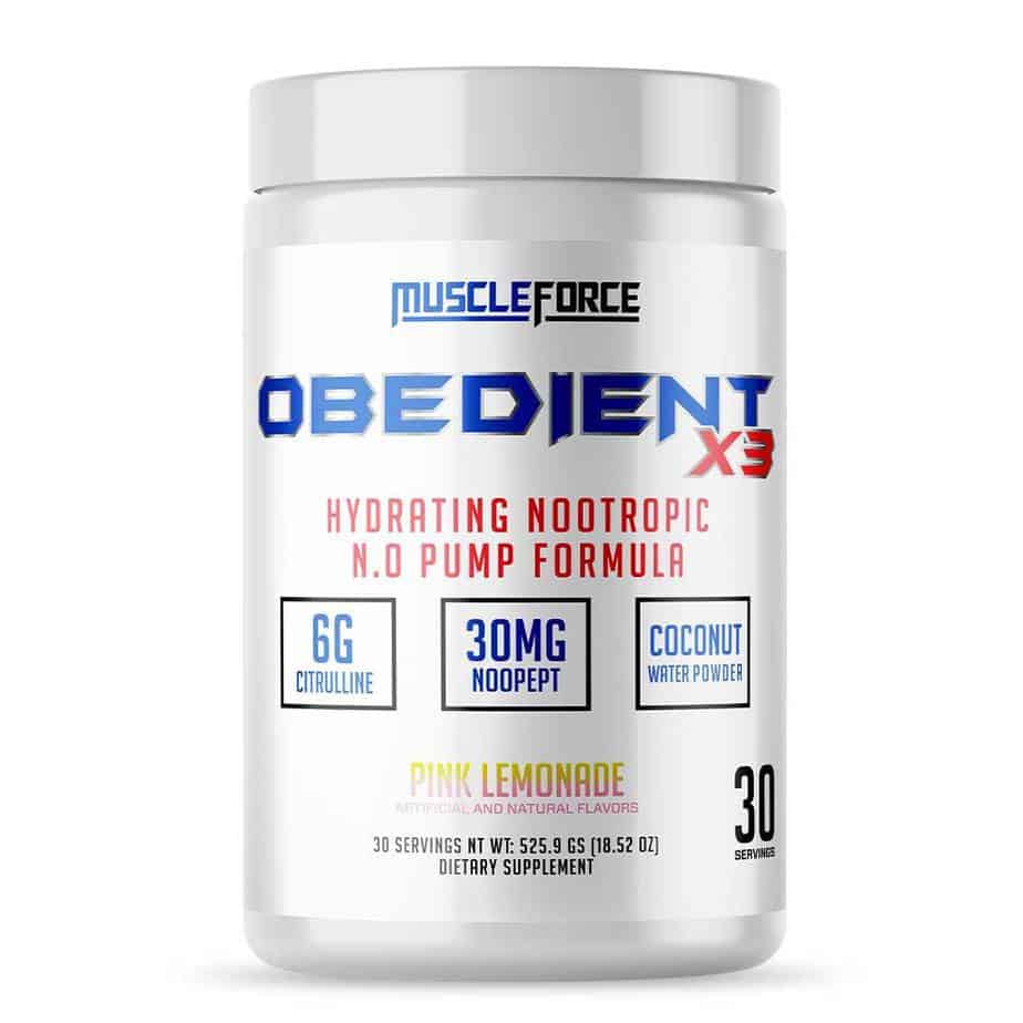 Obedient X3 Pre Workout Review + Discount (2022) - Lift Vault