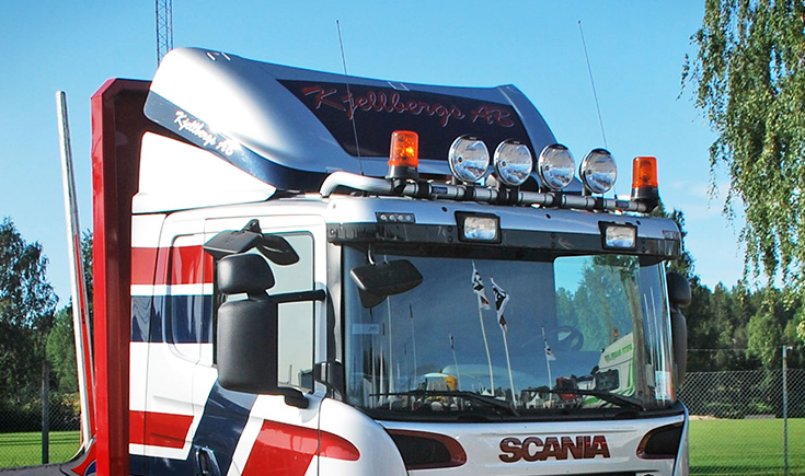 Scania R-Series-Top-bar for Low Roof - Lightbars Direct