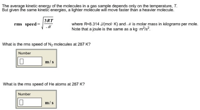 The average energy of the molecule... Clutch Prep
