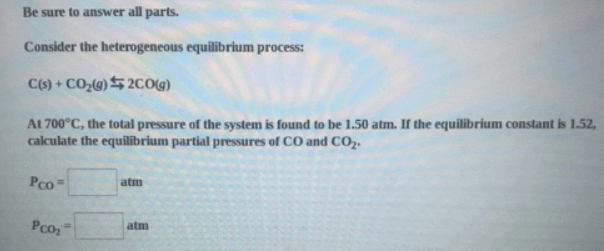 How To Find Partial Pressure Given Total Pressure And Kp
