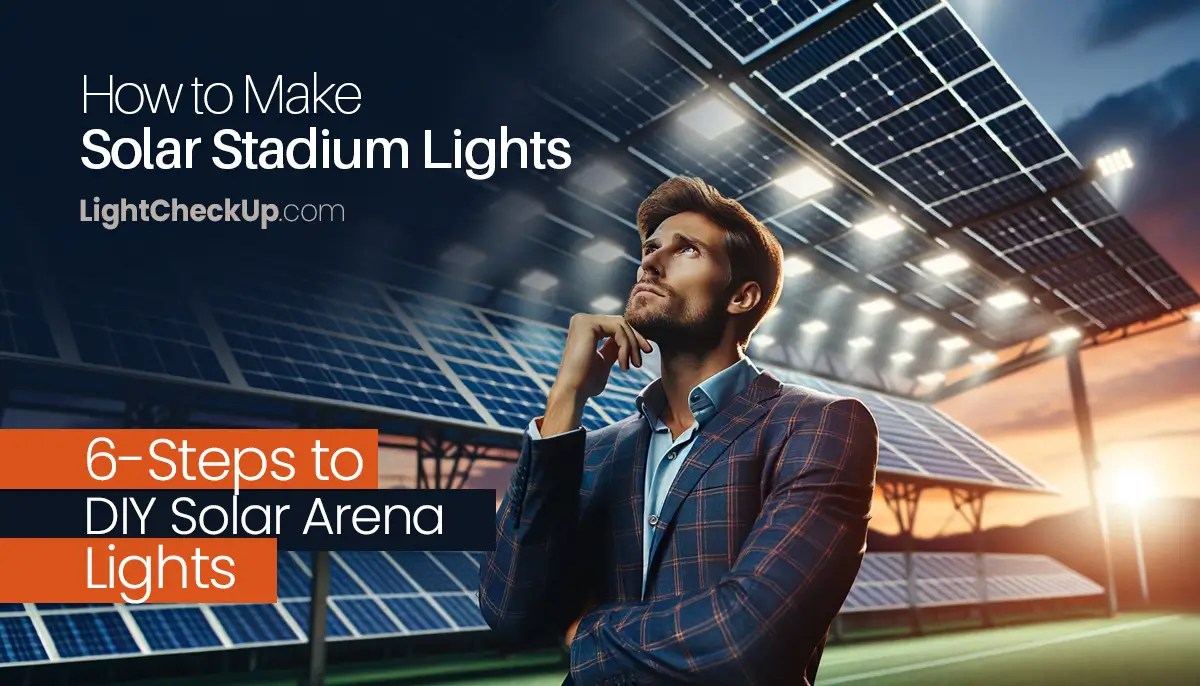 How To Make Solar Stadium Lights 6Steps To DIY Solar Arena Lights