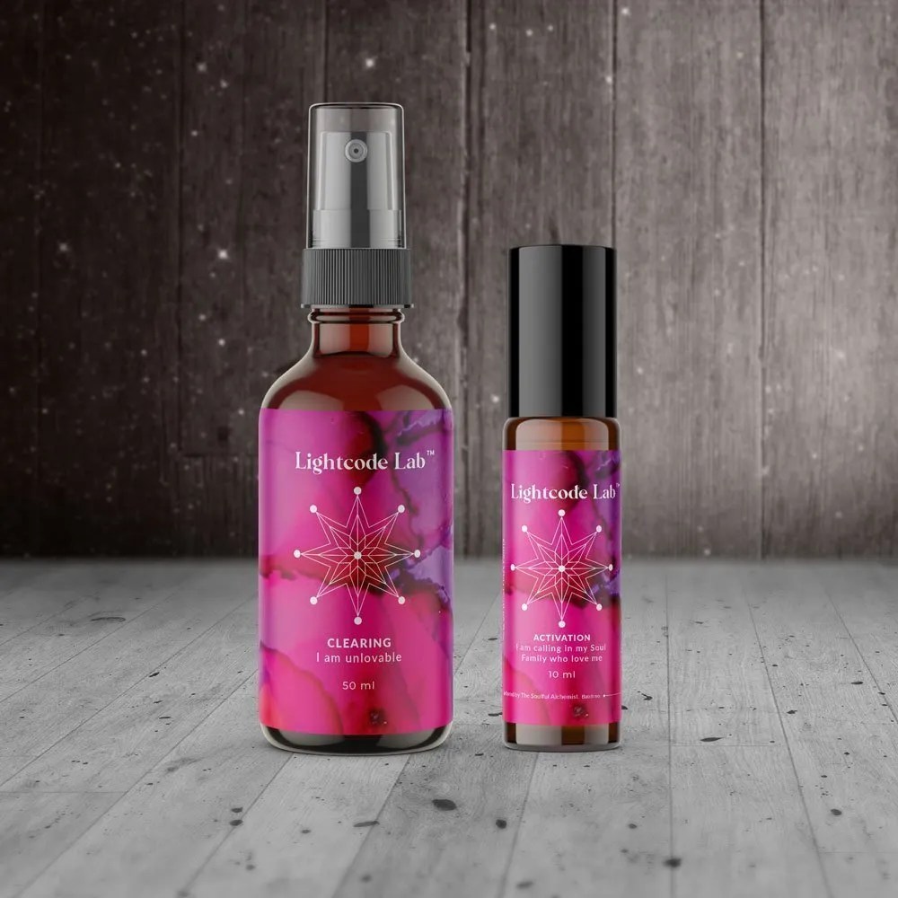 RITUAL SCENT SET Clearing "I am unlovable" Lightcode Lab