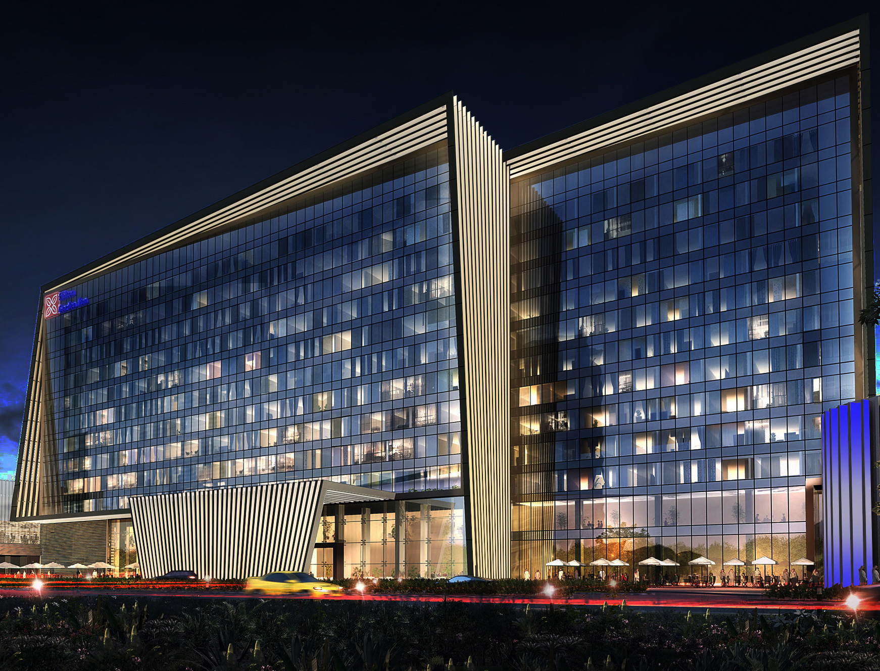 Hilton Garden Inn Kuwait Design of light Light Collective