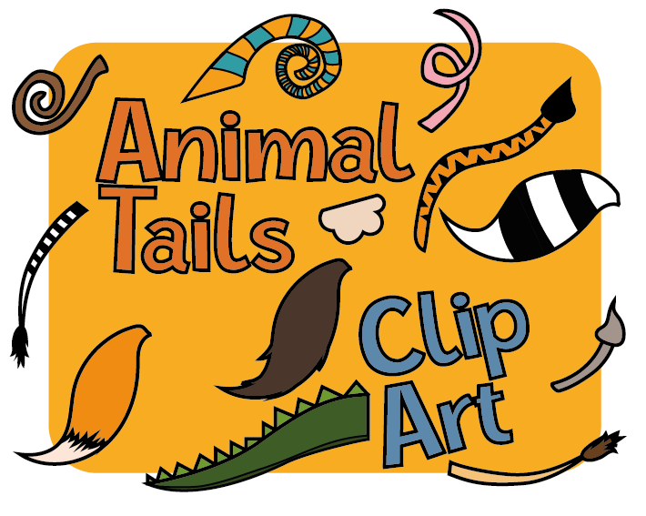 Animal Tails Clipart 20 Animal Tails Clip Art in PNG file Border