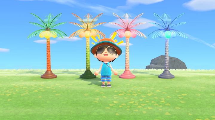 How to Plant Palm Trees on Grass in Animal Crossing New Horizons Lightgun Galaxy
