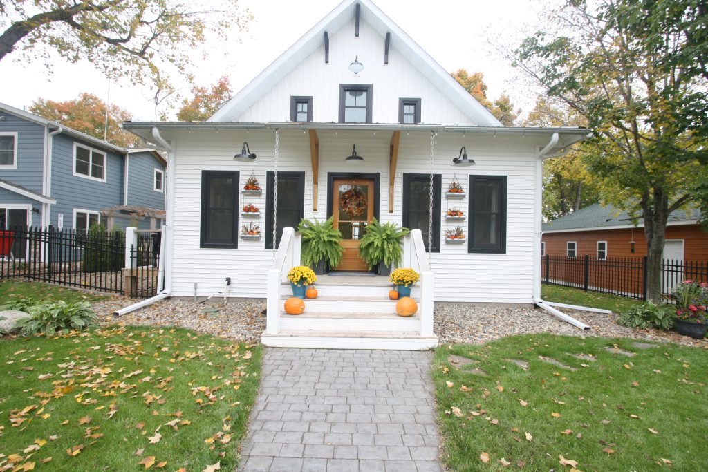 Antique Farmhouse Meets Lake Cottage Lighthouse Construction