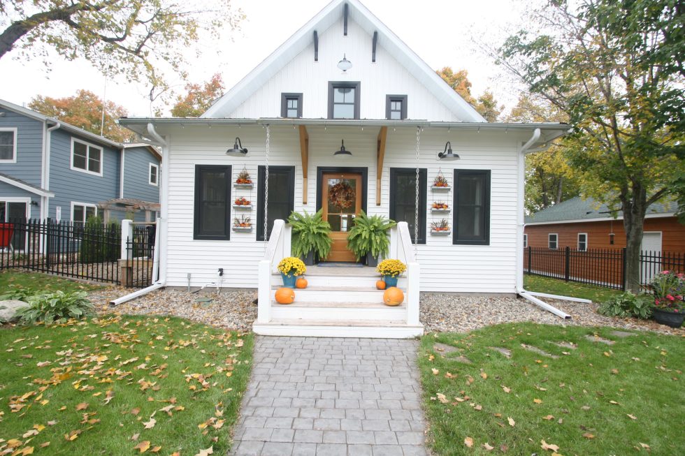 Antique Farmhouse Meets Lake Cottage Lighthouse Construction