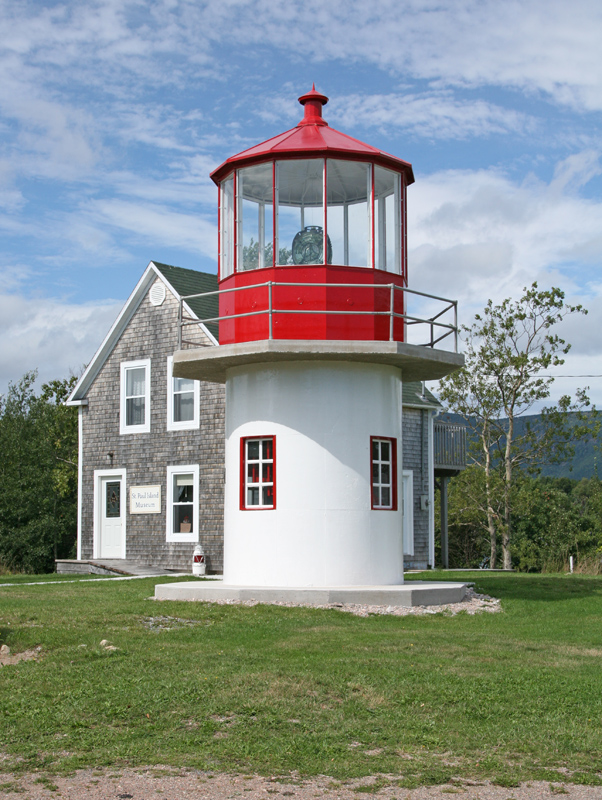 St. Paul Island South Point Lighthouse, Nova Scotia Canada at