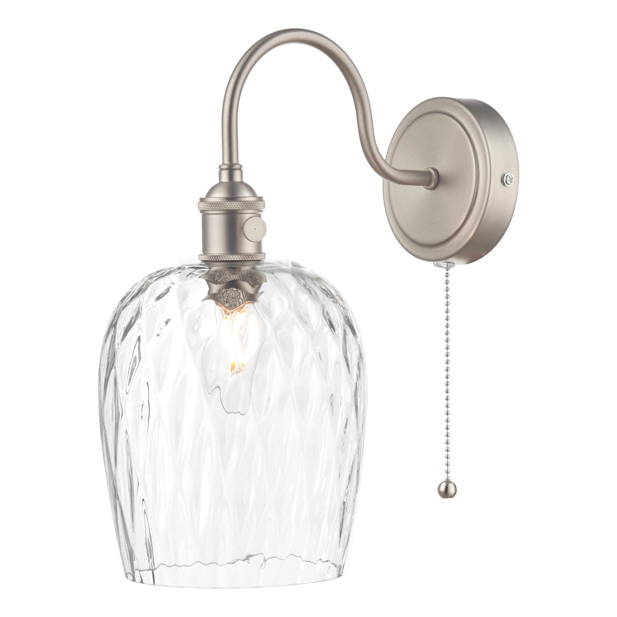 HAD076103 / Wall Light, Chrome / Clear Glass Shade / LBD003301670DAH