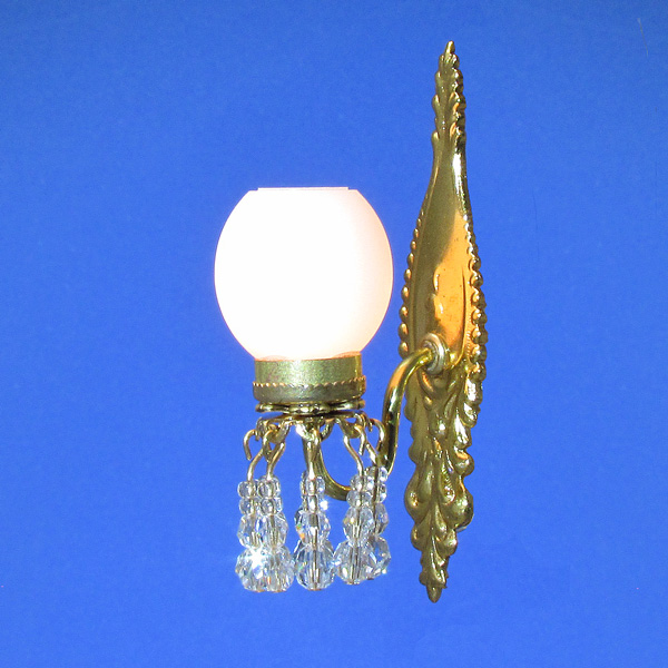 WSTBC+ Elegant Brass and Crystal Wall Sconce Lighting Bug Ltd.
