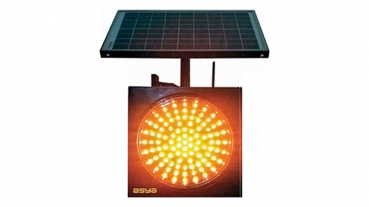 12Inch (300 mm) RF Wireless Synchronized Solar LED Flasher Lighting