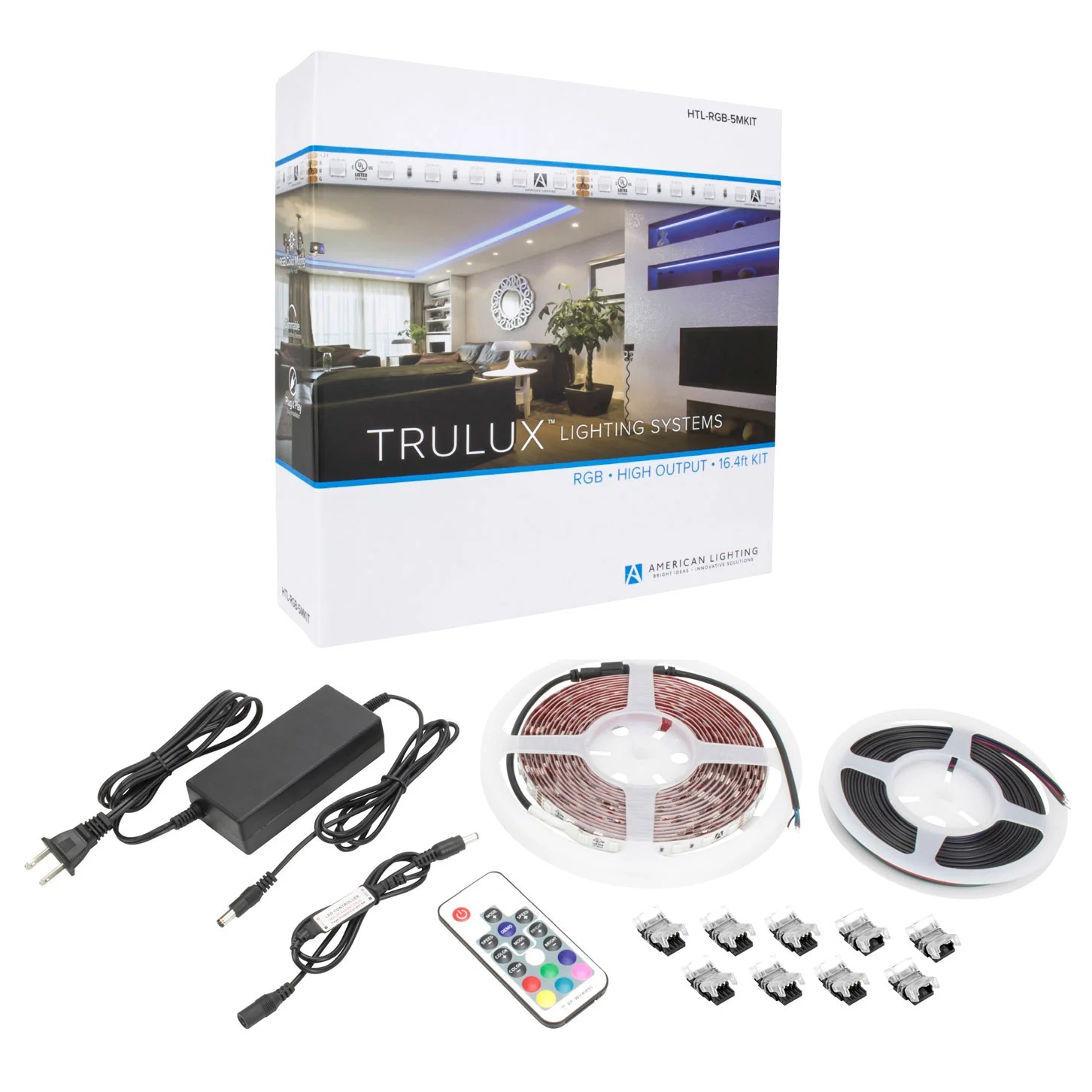 American Lighting HTLRGB5MKIT Trulux LED Tape Lights RGB 24V