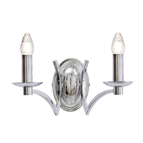 Ascent 2 Light Chrome Wall Light
