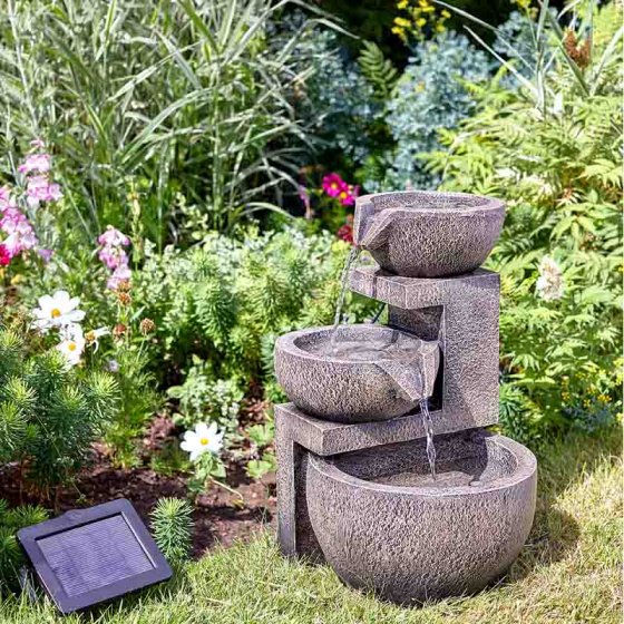 GENOA CASCADE SOLAR WATER FEATURE Lightinnovation