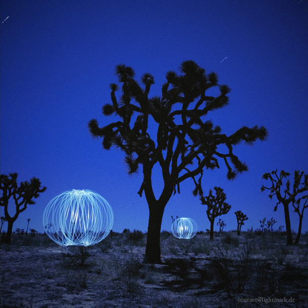 Light Painting and Landscape Photography Split Rock, Joshua Tree