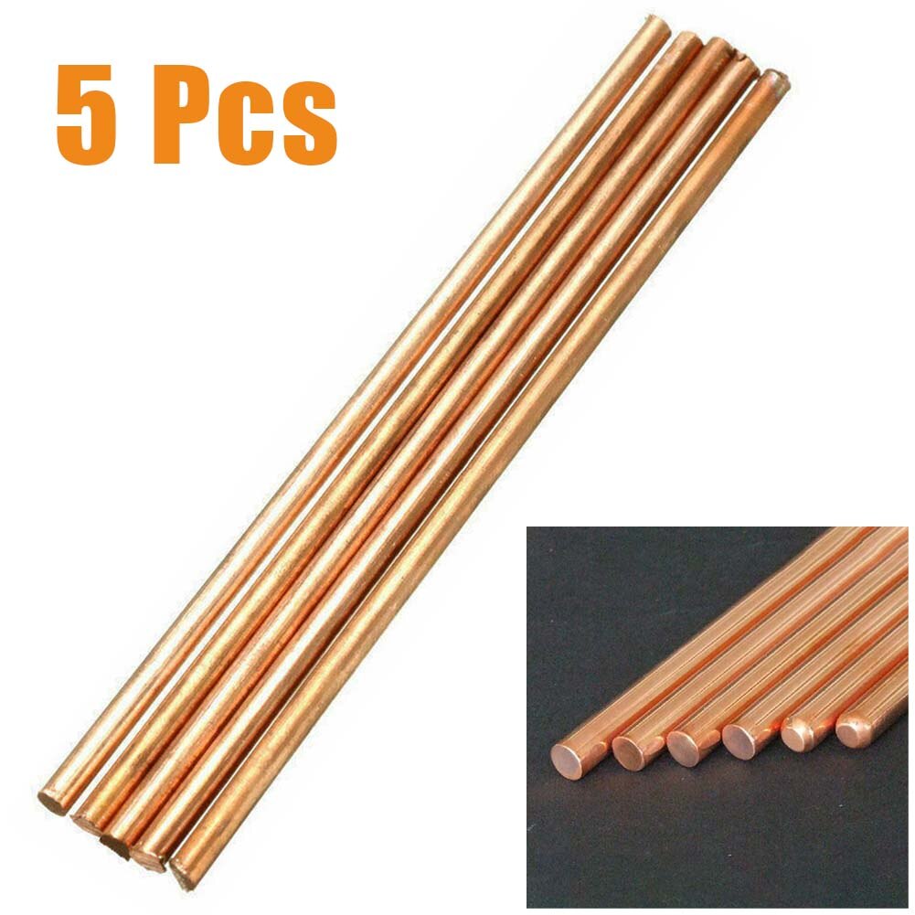 5pcs Copper Round Bar Rod Metal Rods Diameter 4mm Length 100mm 99.9