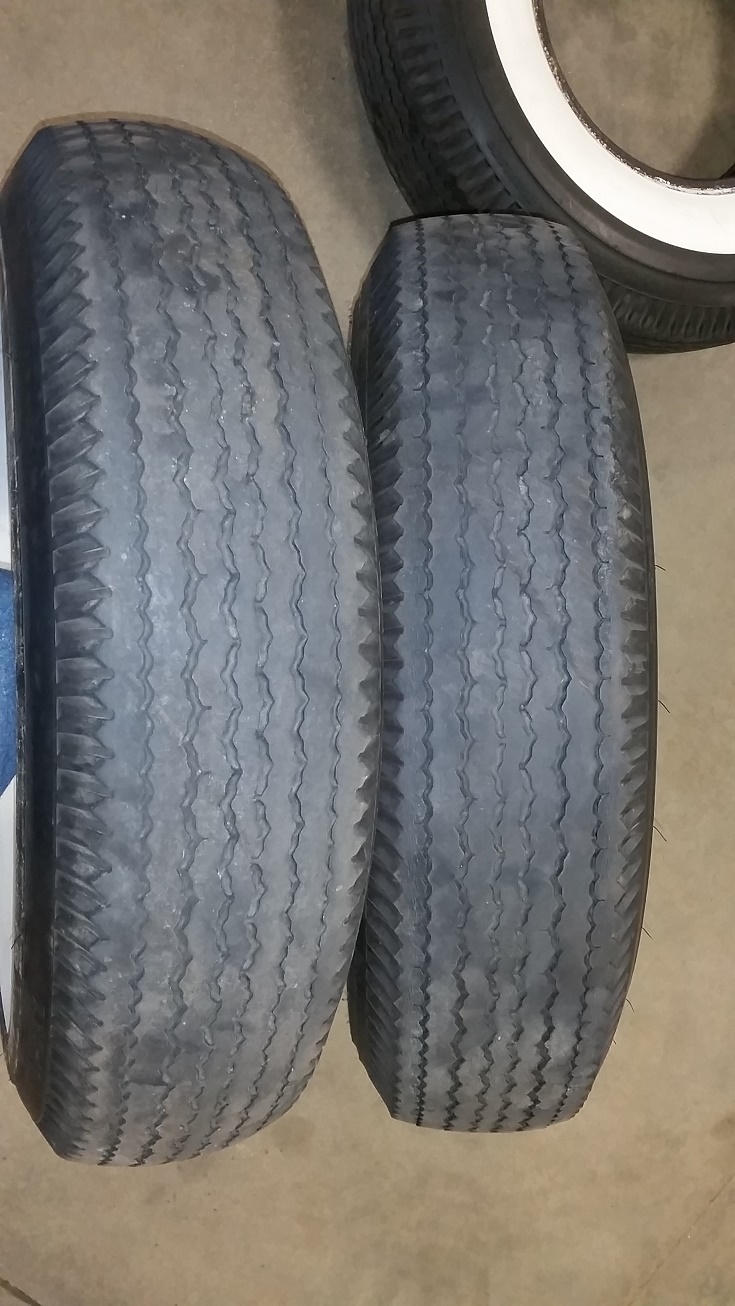 Buy WIDE WHITE BIAS PLY TIRES 1 SET OF 4 in Erie, Pennsylvania, United