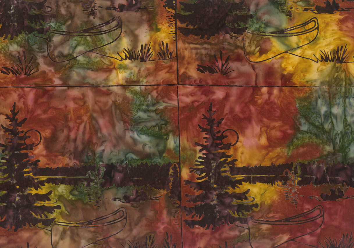 Canoe Lake, Canoe Panel, Sponge Toffee, Batik, Northcott Fabrics