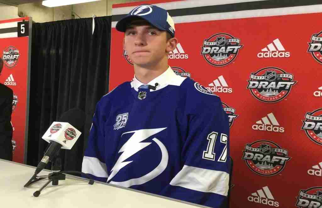 Tampa Bay Lightning land a big Foote on the first day of the NHL draft