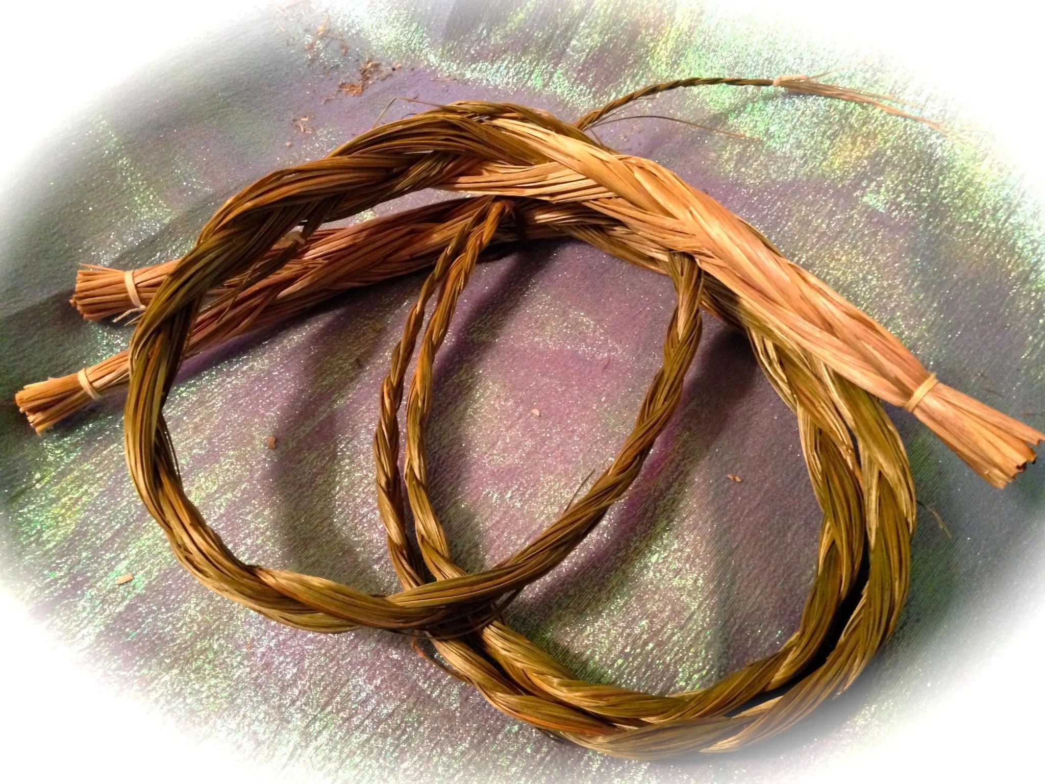 Sweetgrass Braid Light Ray Center