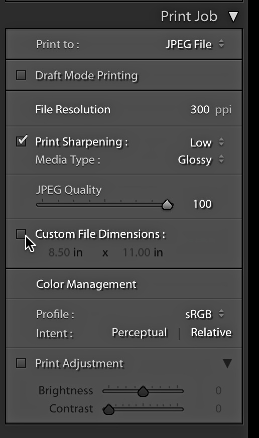 Create Custom Print Size for Saving as JPEG Lightroom Killer Tips
