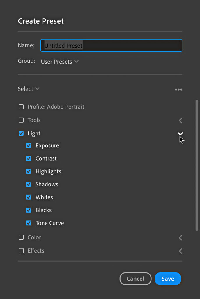 Creating an Auto Preset for use in the Cloudbased