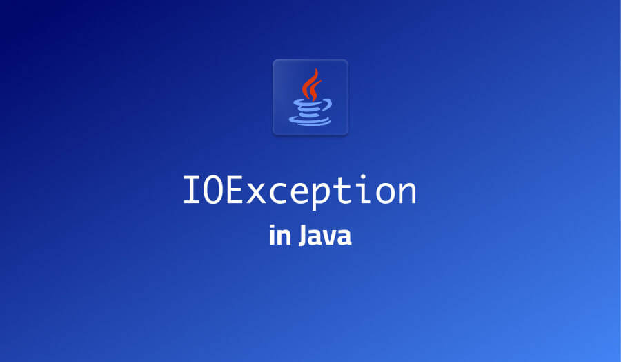 IOException in Java Lightrun