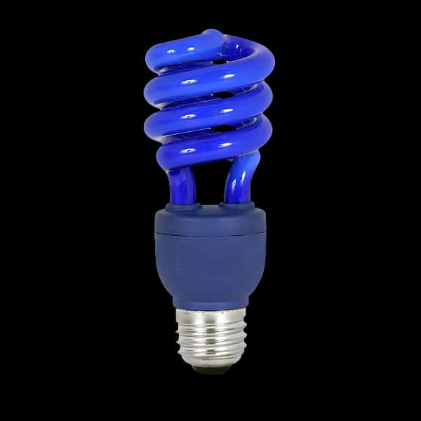 Blue Mini Twist Compact Fluorescent Bulb LightsAlive